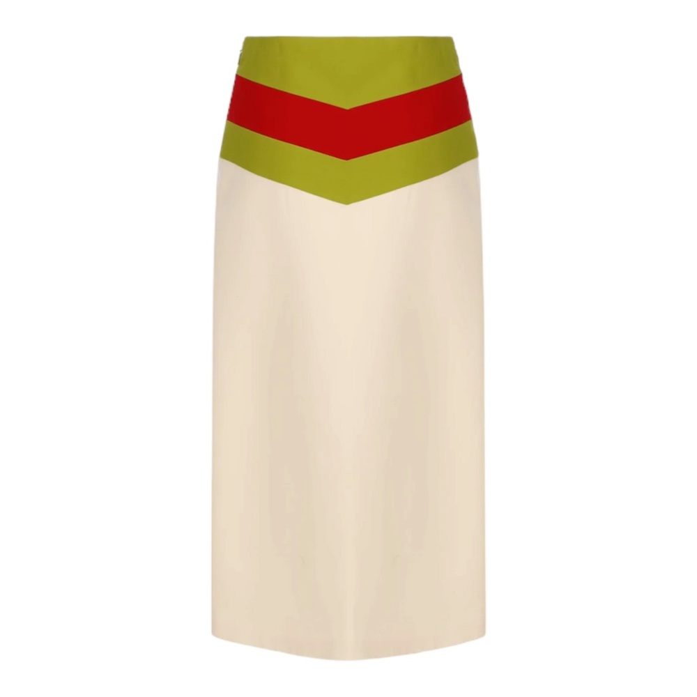 GUCCI Chevron Vintage Web Skirt